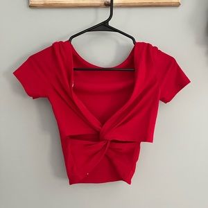 Hollister Tie Front Crop Top